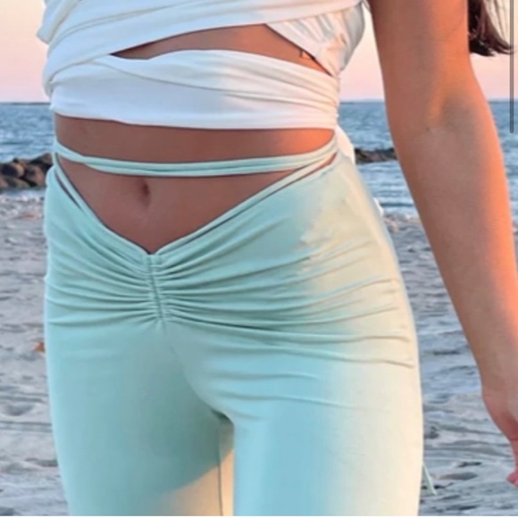 MADDOX PANTS SOFT LIGHT SAGE PANTS - Picture 2 of 5